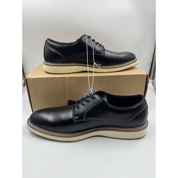 NEW Steve Madden P-Jansen Oxford Black Casual Lace Up Shoes, Men\'s Size 10